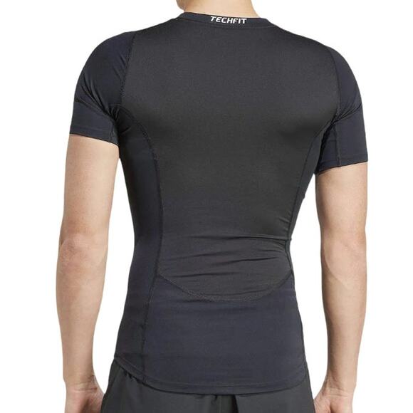 NWOT Adidas Tech-Fit Climalite Compression T-Shirt Men L Fitted Crewneck Black - Picture 2 of 13